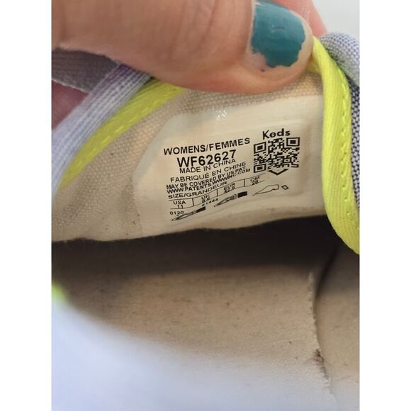 Keds Triple Kick Aztec Geo WF2627 Women’s 11 Platform Sneakers Blue Embroidered - Picture 8 of 8